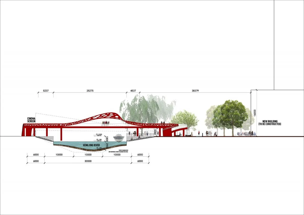 BIM Architecture | Landscape Public Space Renovation on the East Bank of Hengjing Port in Minhang, Shanghai/SPARK Architects