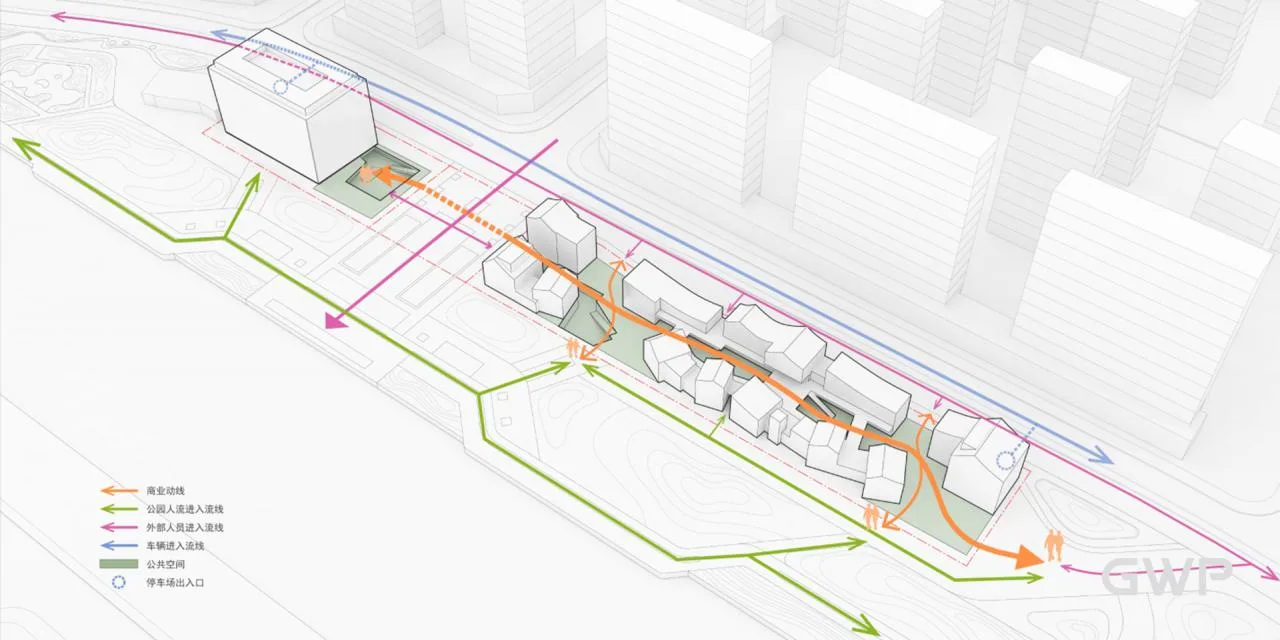BIM Architecture | Hangzhou Lin'an Tiaoxi Park Cultural and Leisure Commercial Street/GWP Works