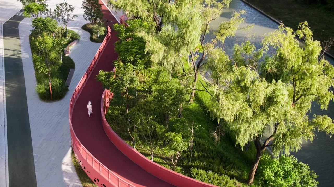 BIM Architecture | Landscape Public Space Renovation on the East Bank of Hengjing Port in Minhang, Shanghai/SPARK Architects