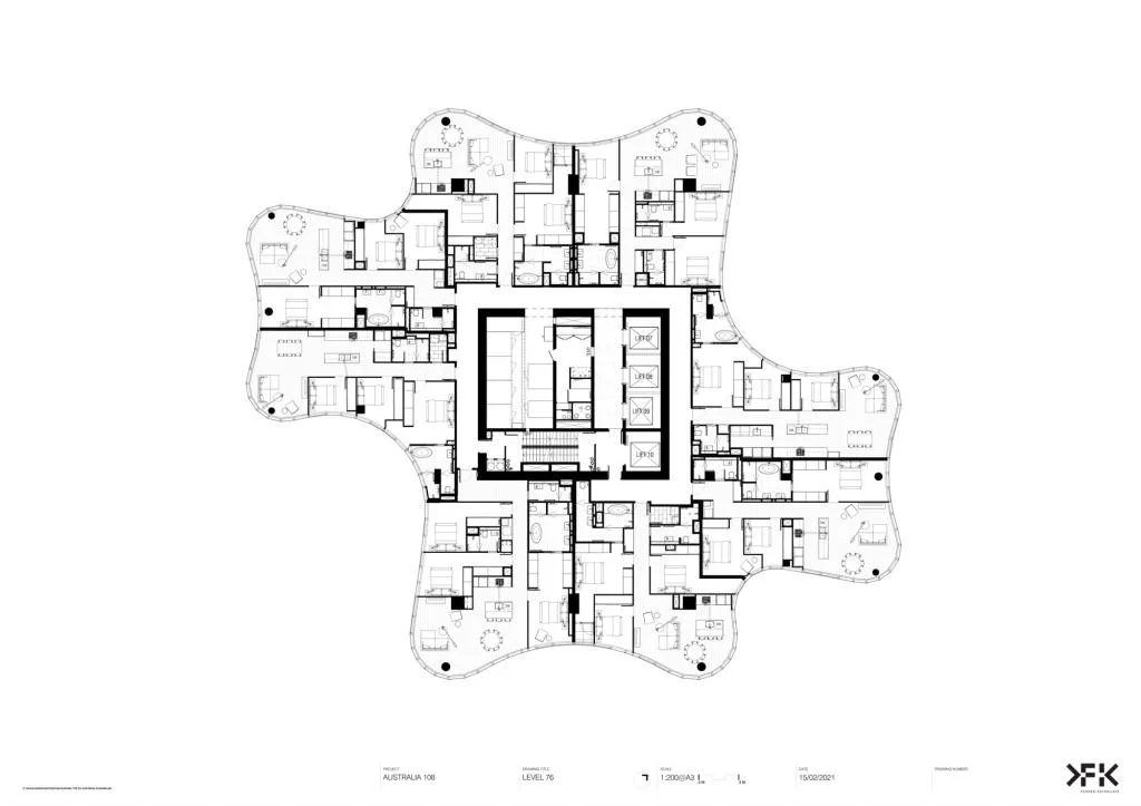 BIM Architecture | Australia 108 Residential Tower, Melbourne/Fender Katsalidis