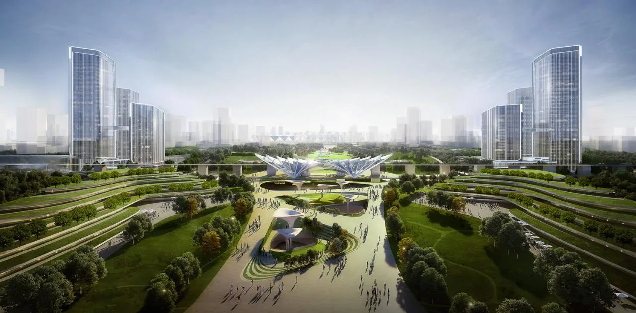 BIM Architecture | The Most Beautiful National Games come to a perfect end, and the Olympic Sports Axis Gate continues to bloom with new vitality/San Yi Architectural Design