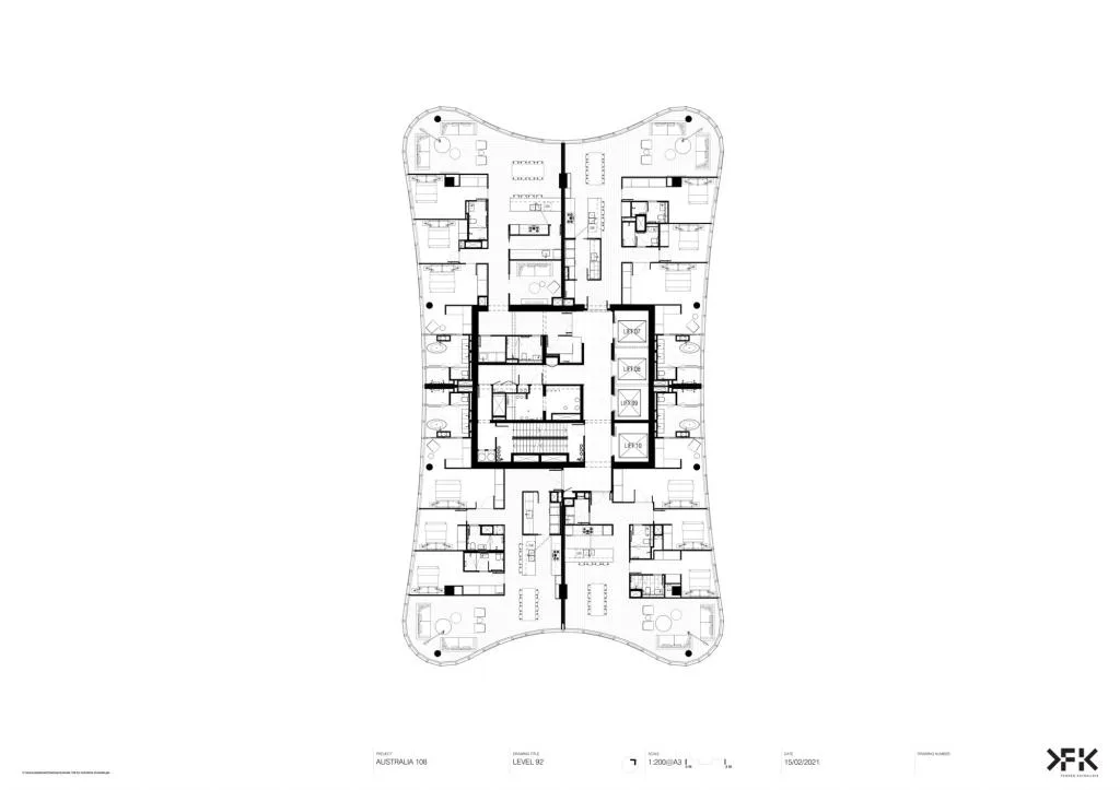 BIM Architecture | Australia 108 Residential Tower, Melbourne/Fender Katsalidis