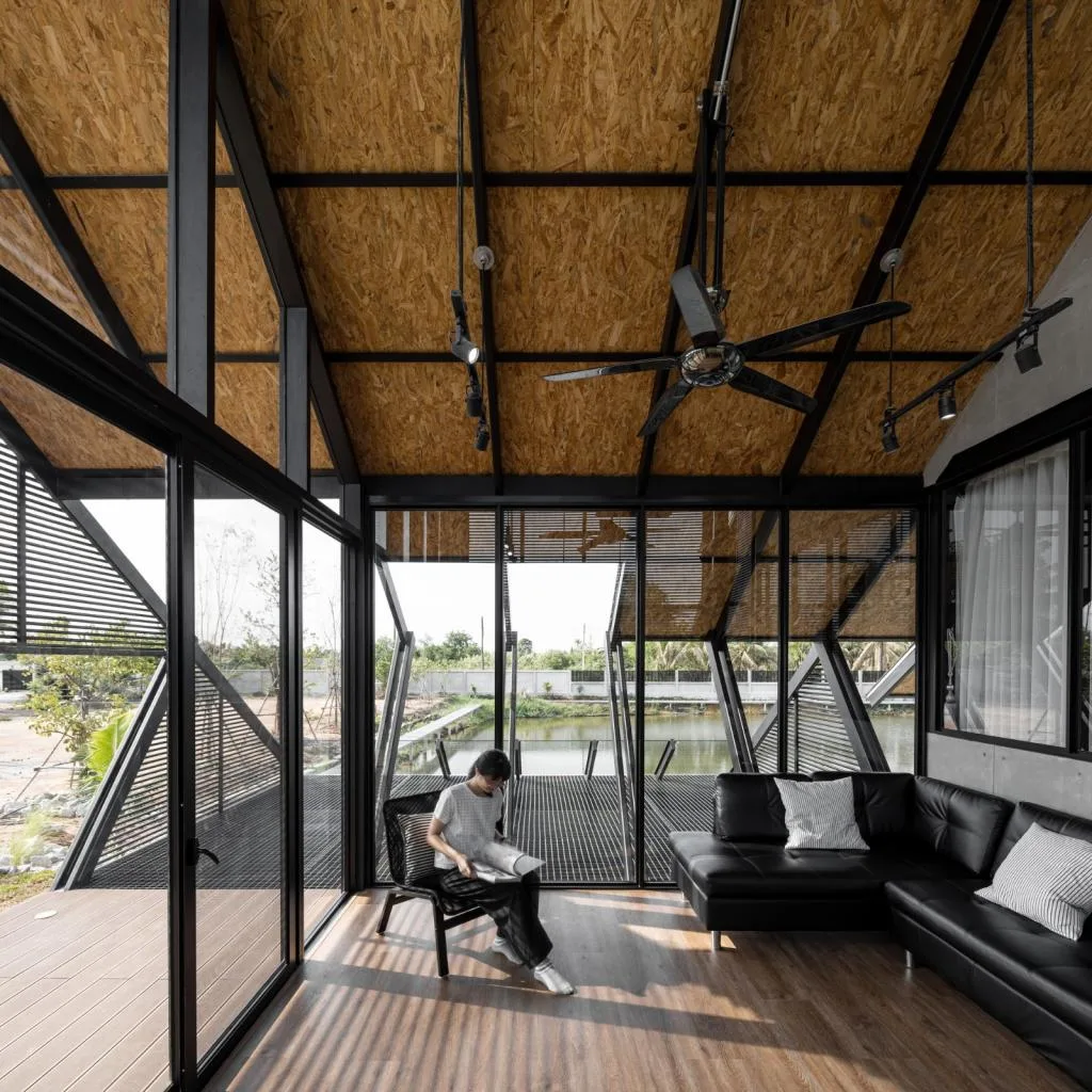 BIM Architecture | Triangle House, Backyard Private Residence/TOUCH Architect