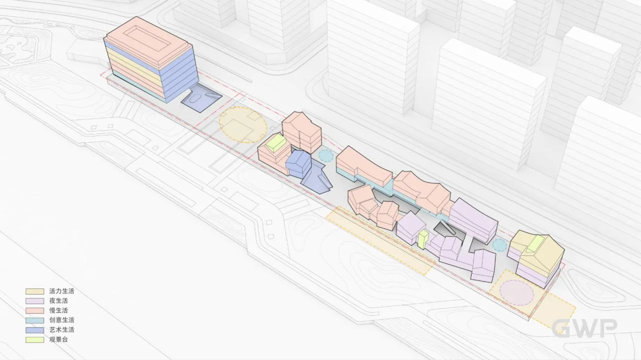 BIM Architecture | Hangzhou Lin'an Tiaoxi Park Cultural and Leisure Commercial Street/GWP Works