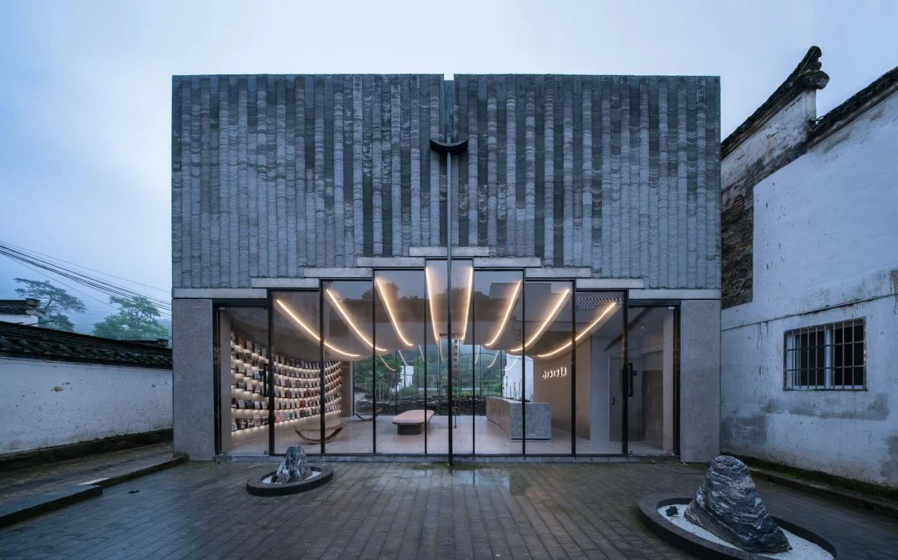 BIM Architecture | Bridge Gallery: Mount Huangshan Taoyuan Store of Shanghai Sanlian Bookstore/Lai Architectural Design Studio