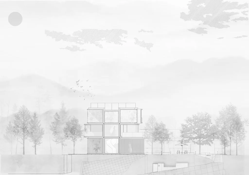 BIM Architecture | Jungle Cube 12 ³ - Shallow/Plain Architecture Design Firm SUA