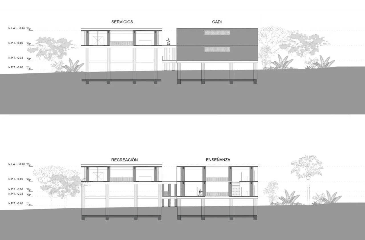 BIM Architecture | Tapachura Social Assistance Center/Laboratorio de Acupuntura Urbana, Mexico