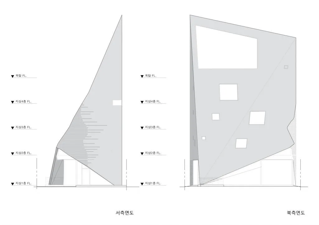 BIM Architecture | Diagonal Pyramid Concrete Building, Areuke Spa/Chiasmus Partners