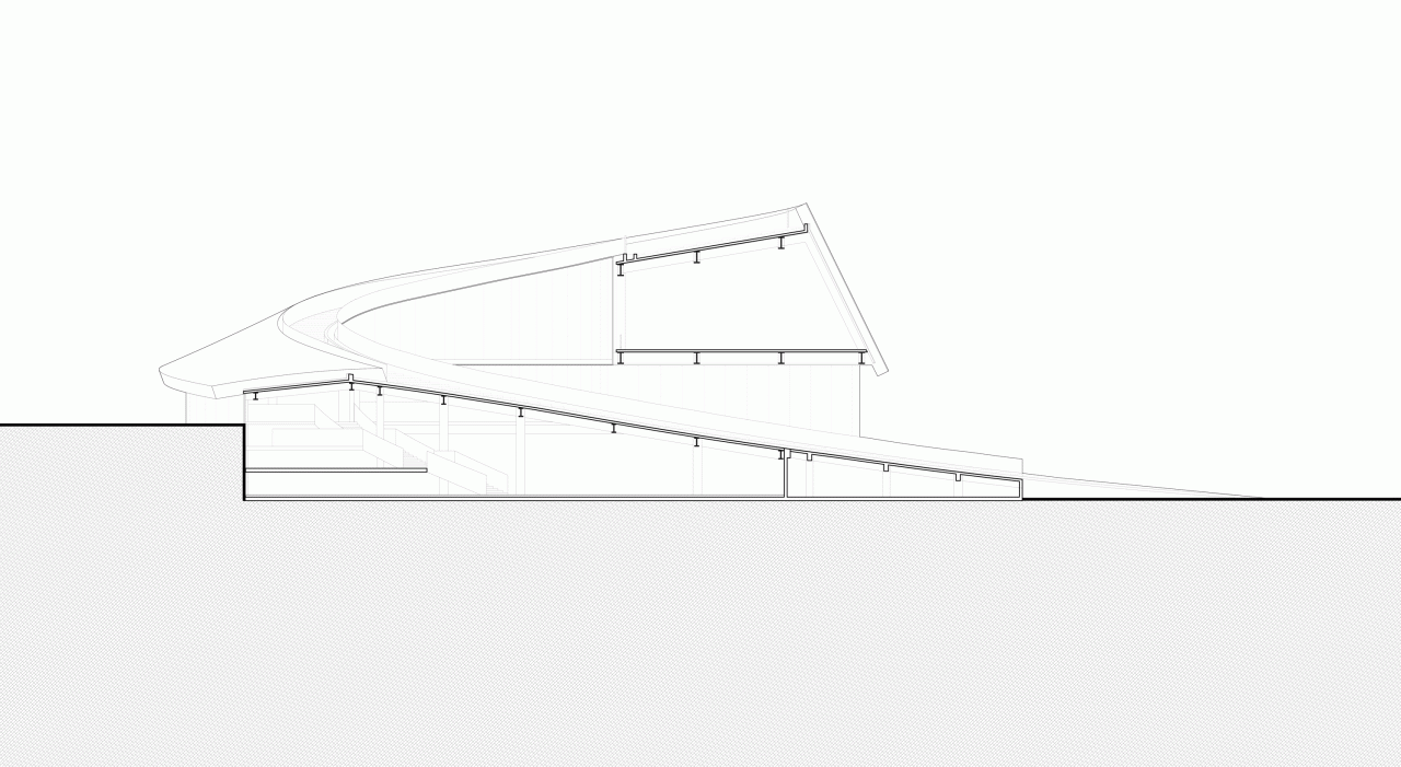 BIM Building | Window overlooking Mount Taishan Mountain: Mount Taishan Youyou Tourist Center | line+WORK