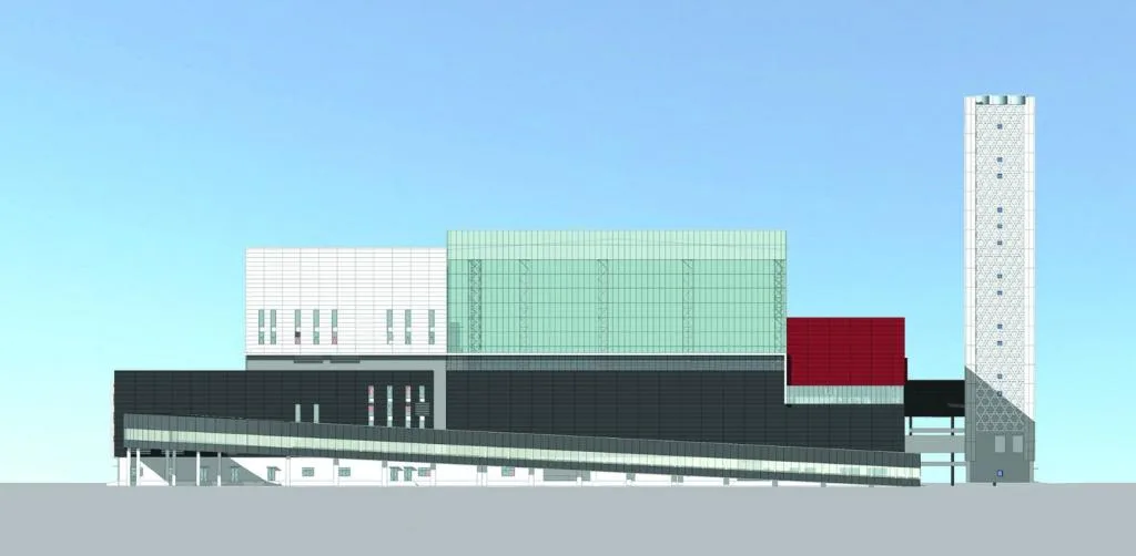 BIM Architecture | Taiyuan Municipal Solid Waste Incineration Power Plant/AIA Life Designers