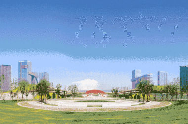 BIM Architecture: The Stunning National Games Conclude Successfully as the Olympic Sports Axis Gate Thrives with New Energy | San Yi Architectural Design-BIM WORLD