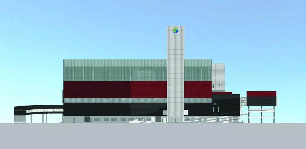 BIM Architecture | Taiyuan Municipal Solid Waste Incineration Power Plant/AIA Life Designers