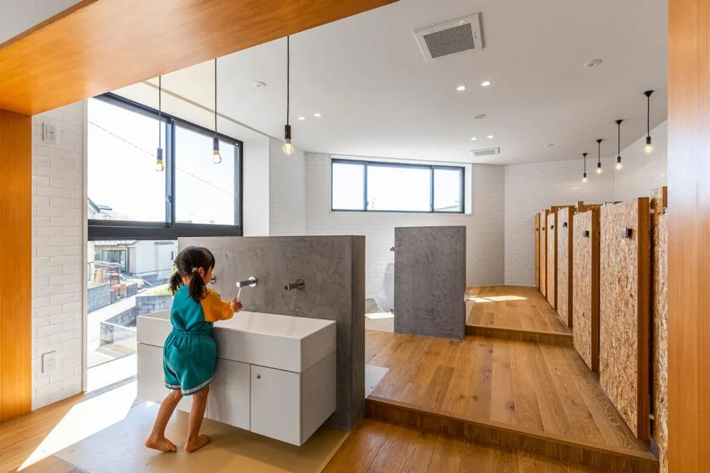 BIM Architecture | EZ Kindergarten, Staircase Space Building Fun Game Space/Hibiya Design+Kids Design Labo