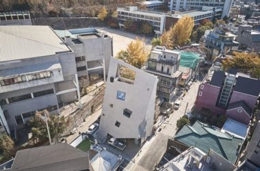 BIM Architecture: The Diagonal Pyramid Concrete Building at Areuke Spa by Chiasmus Partners-BIM WORLD