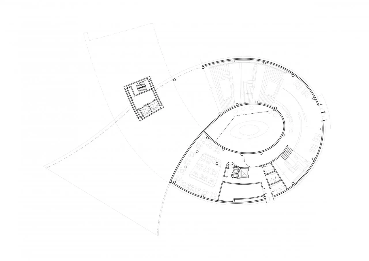BIM Building | Window overlooking Mount Taishan Mountain: Mount Taishan Youyou Tourist Center | line+WORK