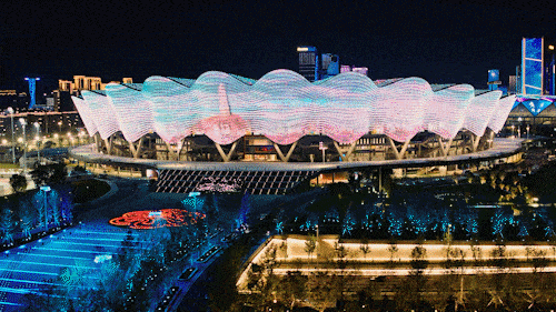 BIM Architecture | The Most Beautiful National Games come to a perfect end, and the Olympic Sports Axis Gate continues to bloom with new vitality/San Yi Architectural Design