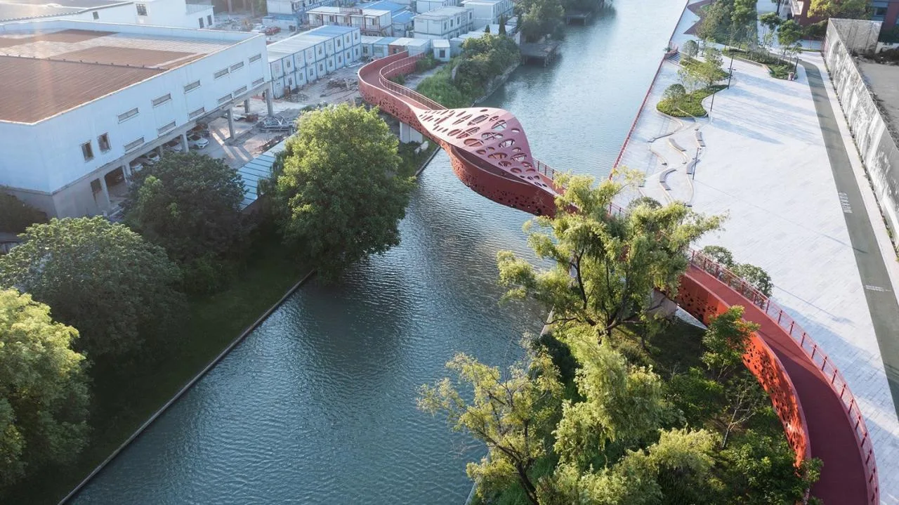 BIM Architecture | Landscape Public Space Renovation on the East Bank of Hengjing Port in Minhang, Shanghai/SPARK Architects