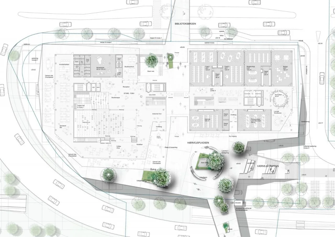 BIM Architecture | Mercantec Midtbyens Gymnasium/Cubo Architecture Firm
