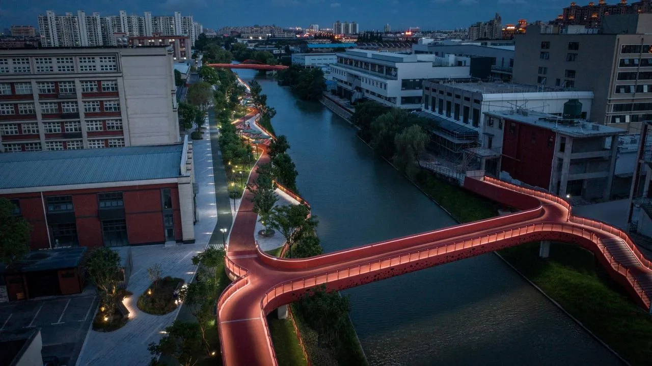 BIM Architecture | Landscape Public Space Renovation on the East Bank of Hengjing Port in Minhang, Shanghai/SPARK Architects