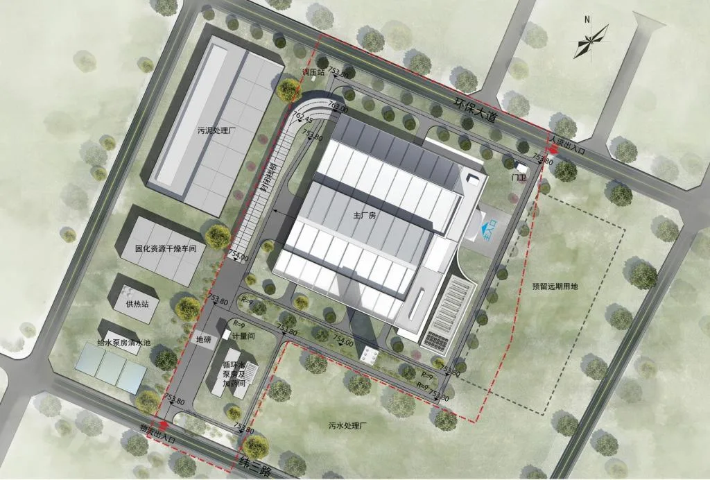 BIM Architecture | Taiyuan Municipal Solid Waste Incineration Power Plant/AIA Life Designers
