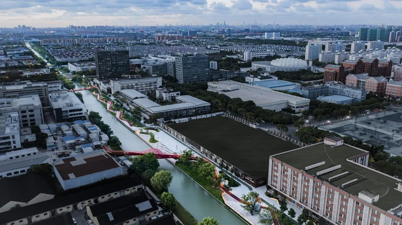 BIM Architecture | Landscape Public Space Renovation on the East Bank of Hengjing Port in Minhang, Shanghai/SPARK Architects