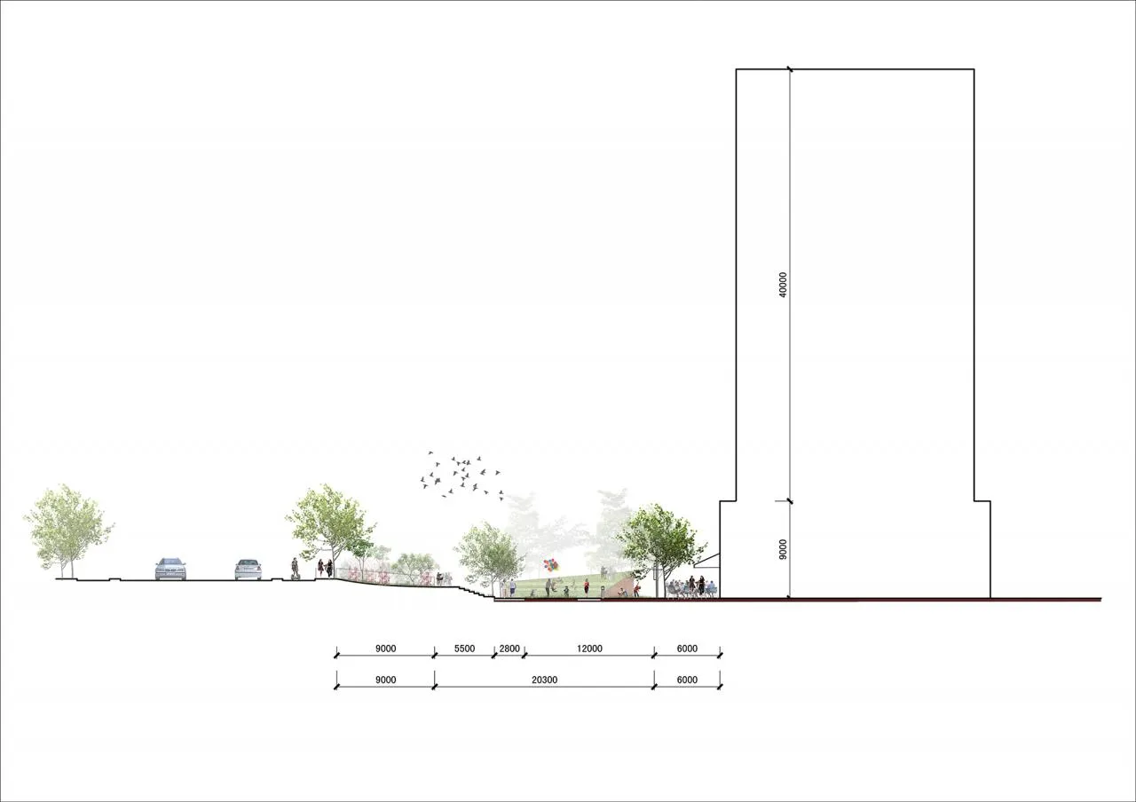 BIM Architecture | Landscape Public Space Renovation on the East Bank of Hengjing Port in Minhang, Shanghai/SPARK Architects