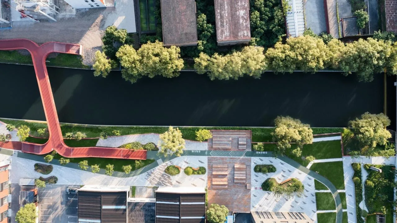 BIM Architecture | Landscape Public Space Renovation on the East Bank of Hengjing Port in Minhang, Shanghai/SPARK Architects