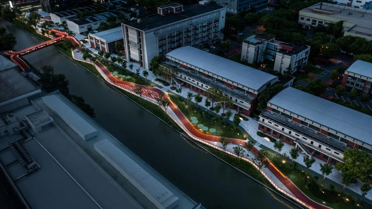 BIM Architecture | Landscape Public Space Renovation on the East Bank of Hengjing Port in Minhang, Shanghai/SPARK Architects