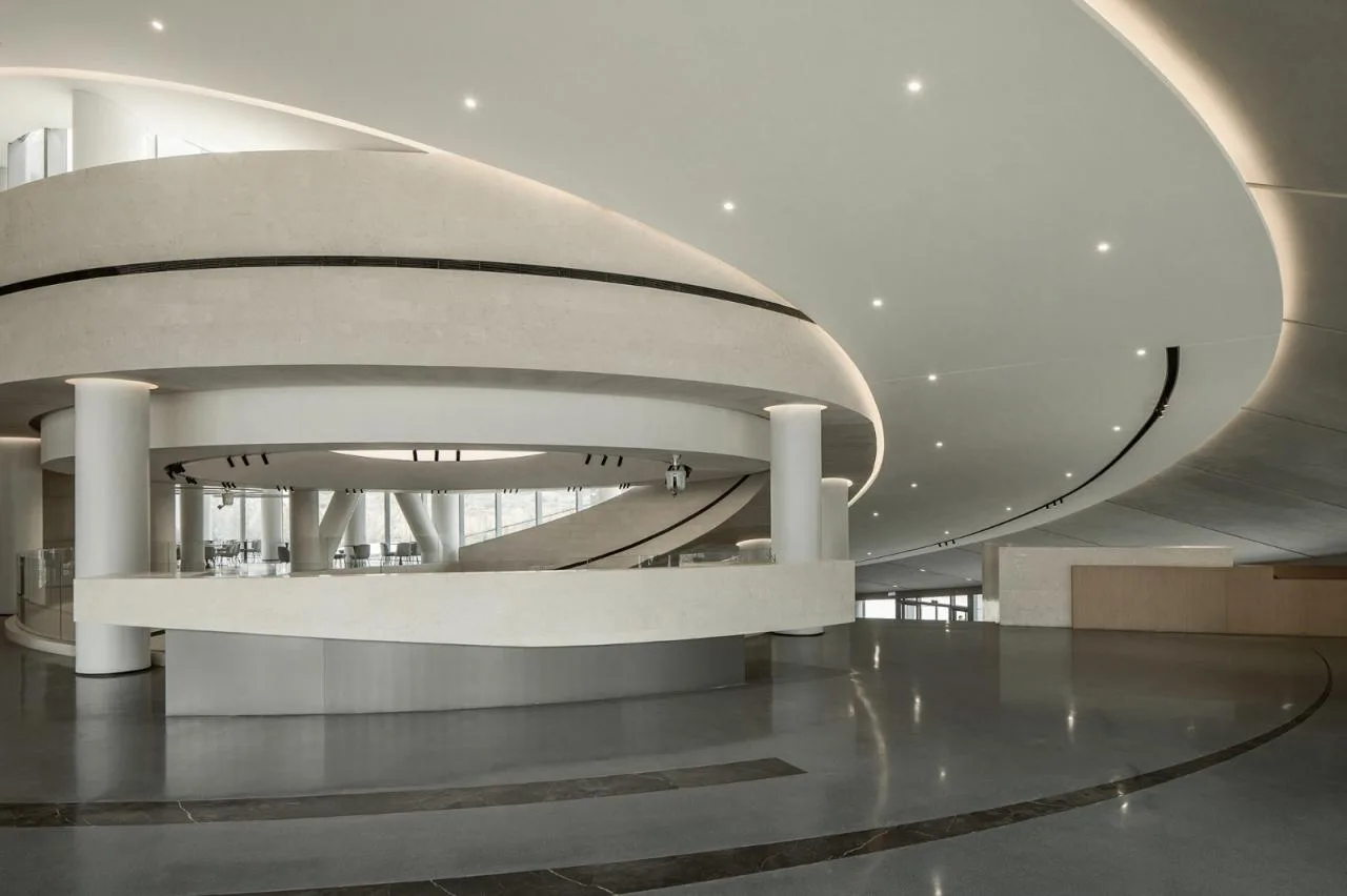 BIM Building | Window overlooking Mount Taishan Mountain: Mount Taishan Youyou Tourist Center | line+WORK