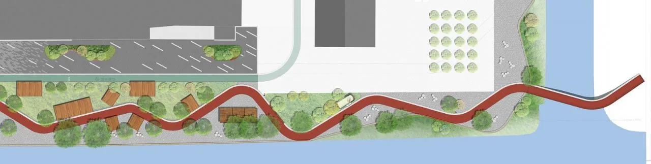 BIM Architecture | Landscape Public Space Renovation on the East Bank of Hengjing Port in Minhang, Shanghai/SPARK Architects