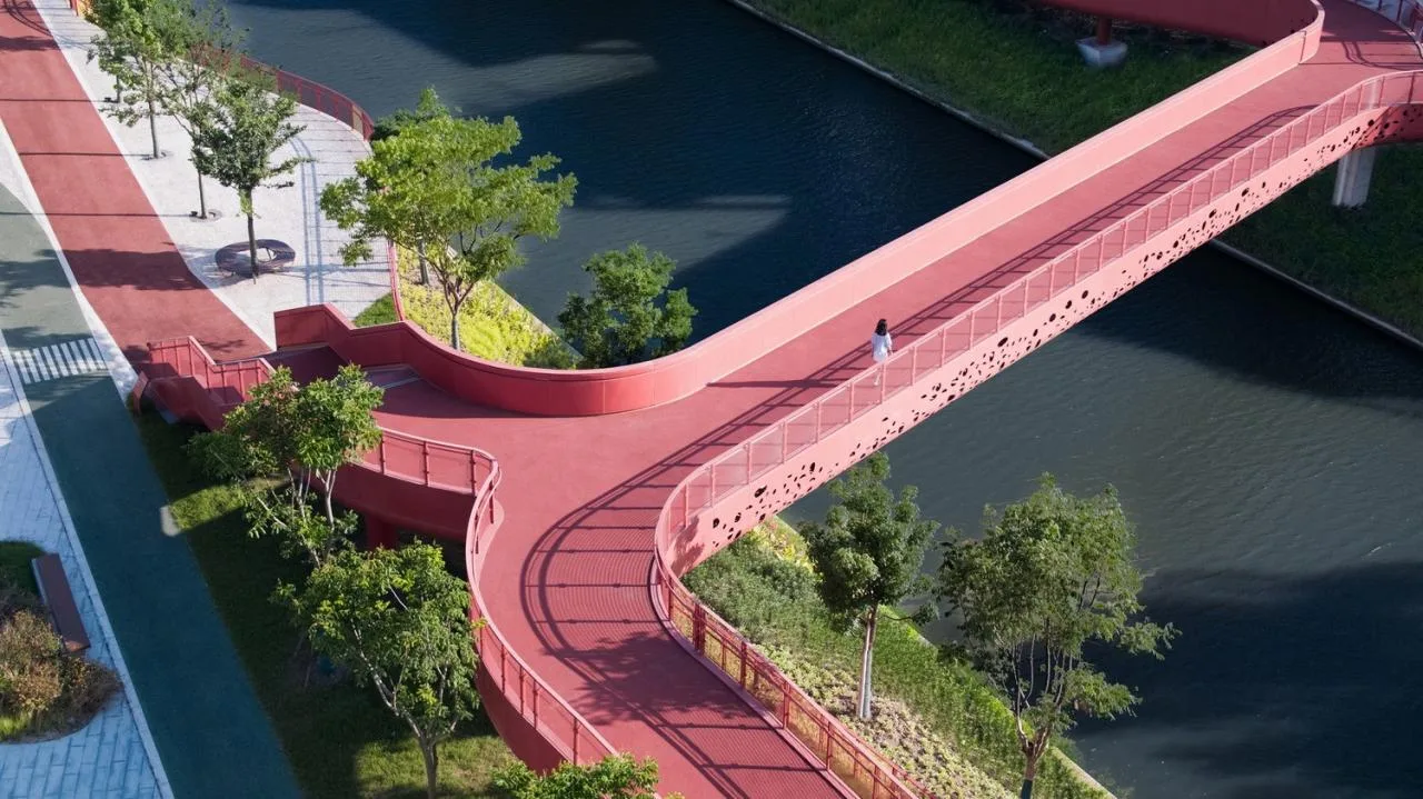 BIM Architecture | Landscape Public Space Renovation on the East Bank of Hengjing Port in Minhang, Shanghai/SPARK Architects