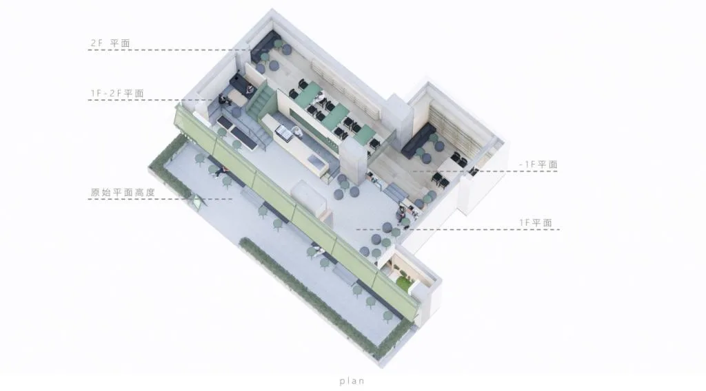 BIM Architecture | Nanjing Viewpoint Tea Room/Triostudio by Sanlishe