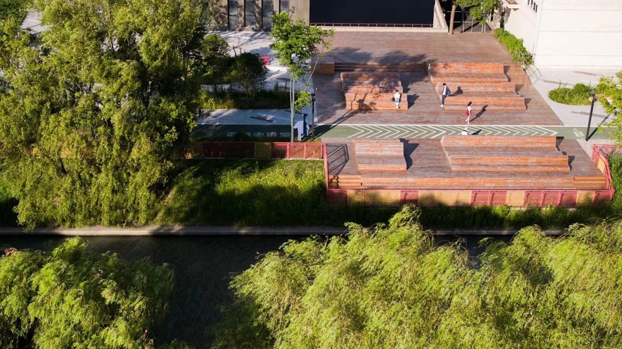 BIM Architecture | Landscape Public Space Renovation on the East Bank of Hengjing Port in Minhang, Shanghai/SPARK Architects
