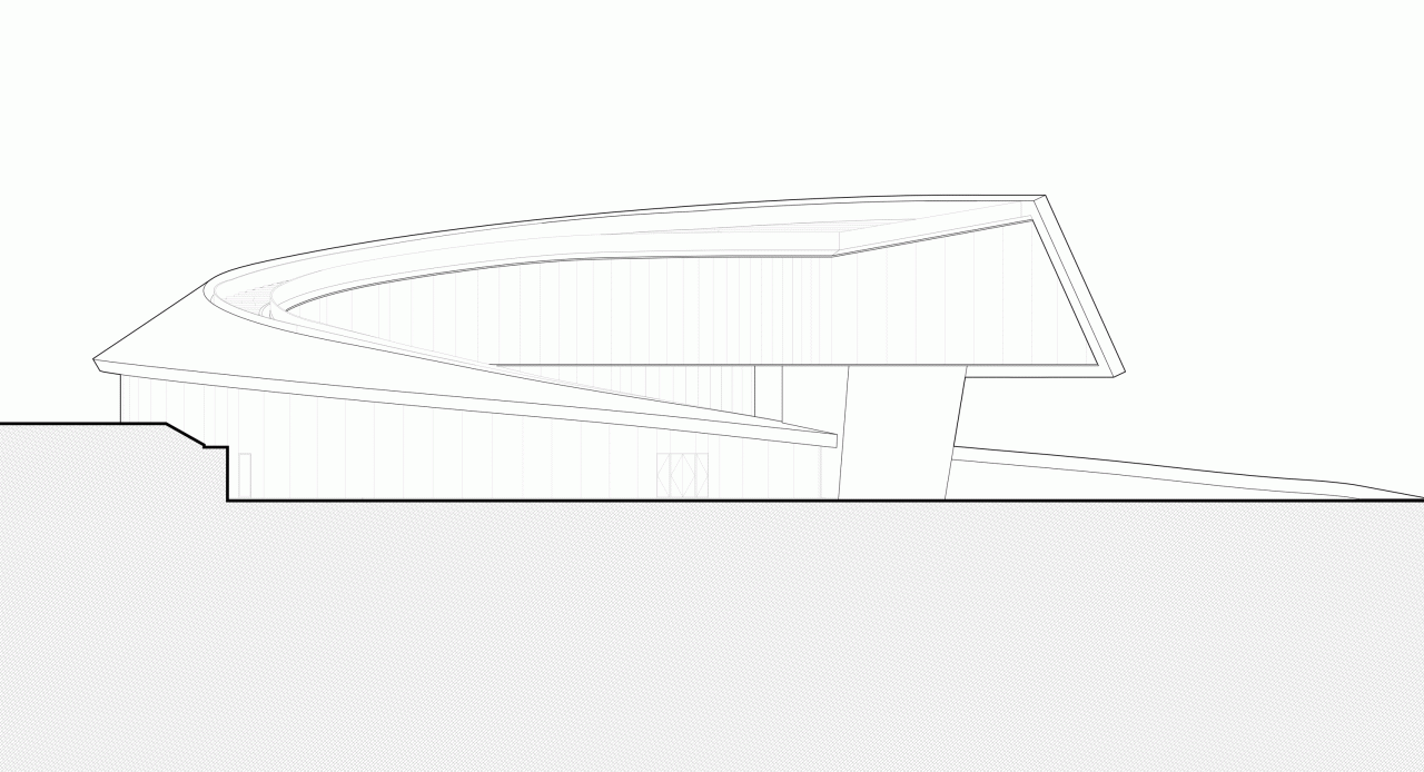 BIM Building | Window overlooking Mount Taishan Mountain: Mount Taishan Youyou Tourist Center | line+WORK