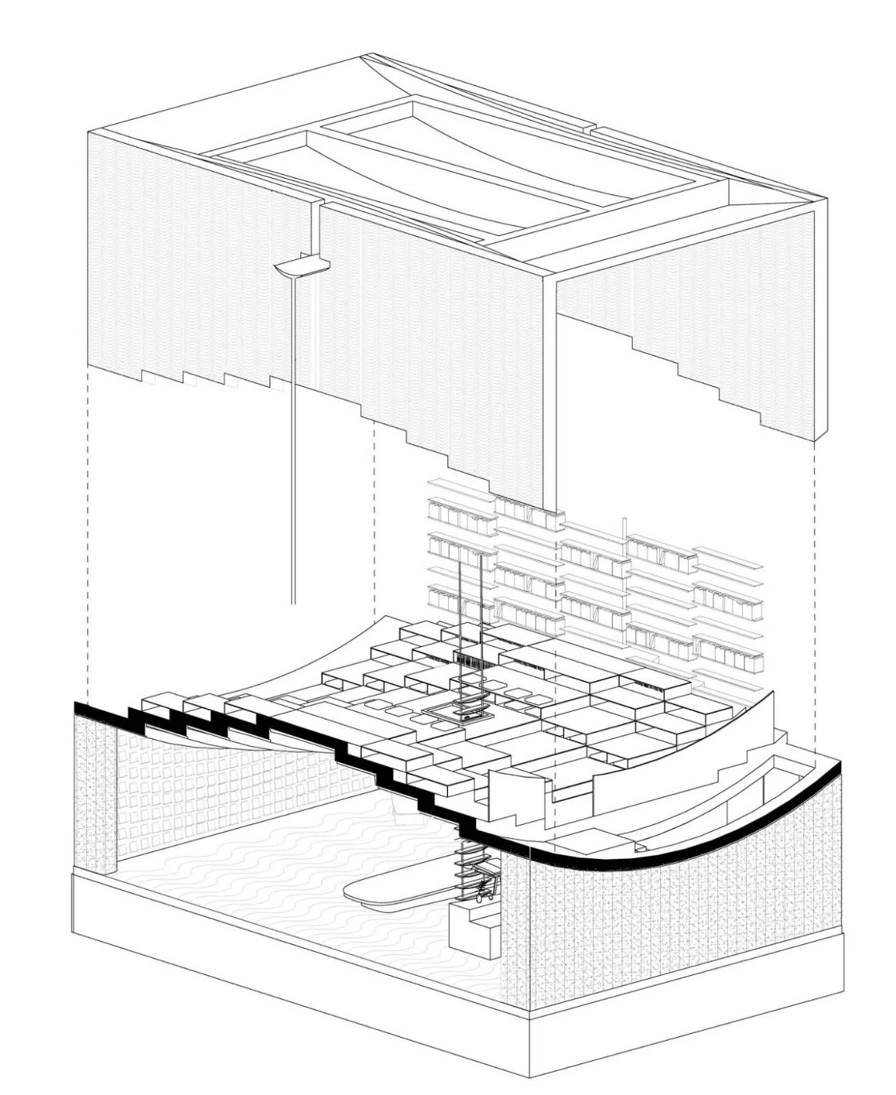 BIM Architecture | Bridge Gallery: Mount Huangshan Taoyuan Store of Shanghai Sanlian Bookstore/Lai Architectural Design Studio