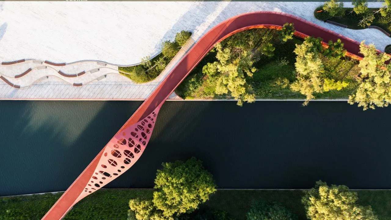 BIM Architecture | Landscape Public Space Renovation on the East Bank of Hengjing Port in Minhang, Shanghai/SPARK Architects
