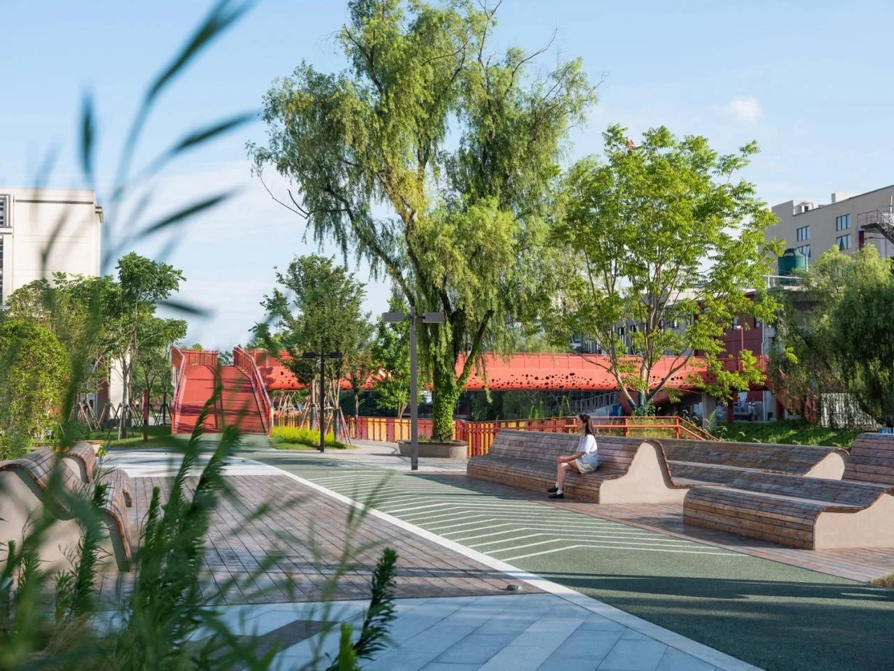 BIM Architecture | Landscape Public Space Renovation on the East Bank of Hengjing Port in Minhang, Shanghai/SPARK Architects