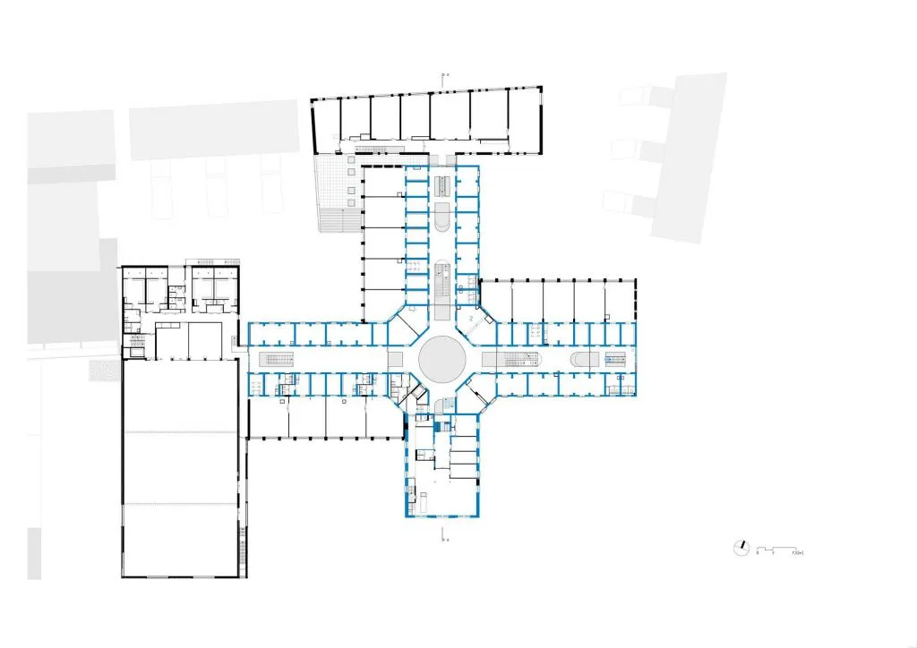 BIM architecture | School converted from prison/Atelier PRO architects