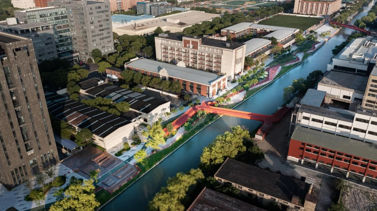 BIM Architecture | Landscape Public Space Renovation on the East Bank of Hengjing Port in Minhang, Shanghai/SPARK Architects