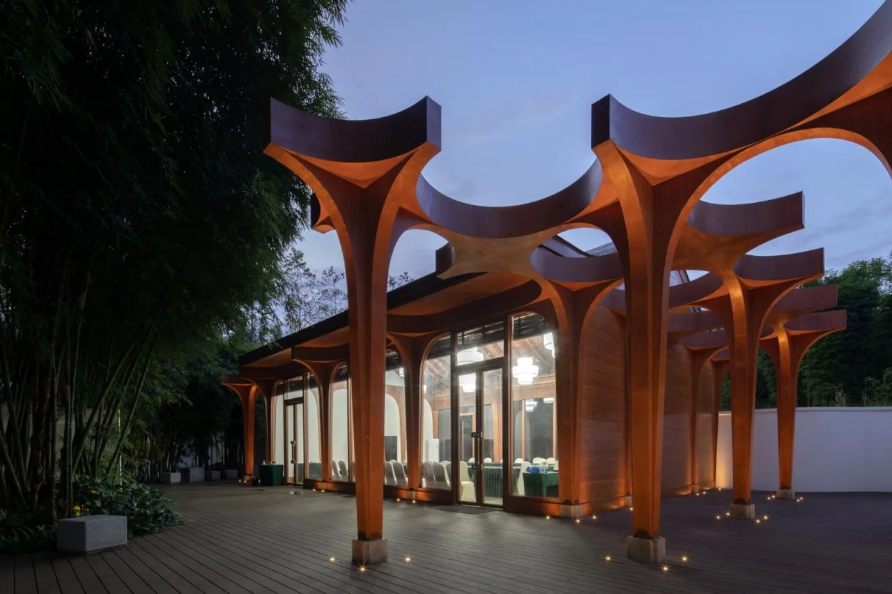 BIM Architecture | China Pavilion of China Italy Cultural and Art Exchange Center/AOE Construction Team