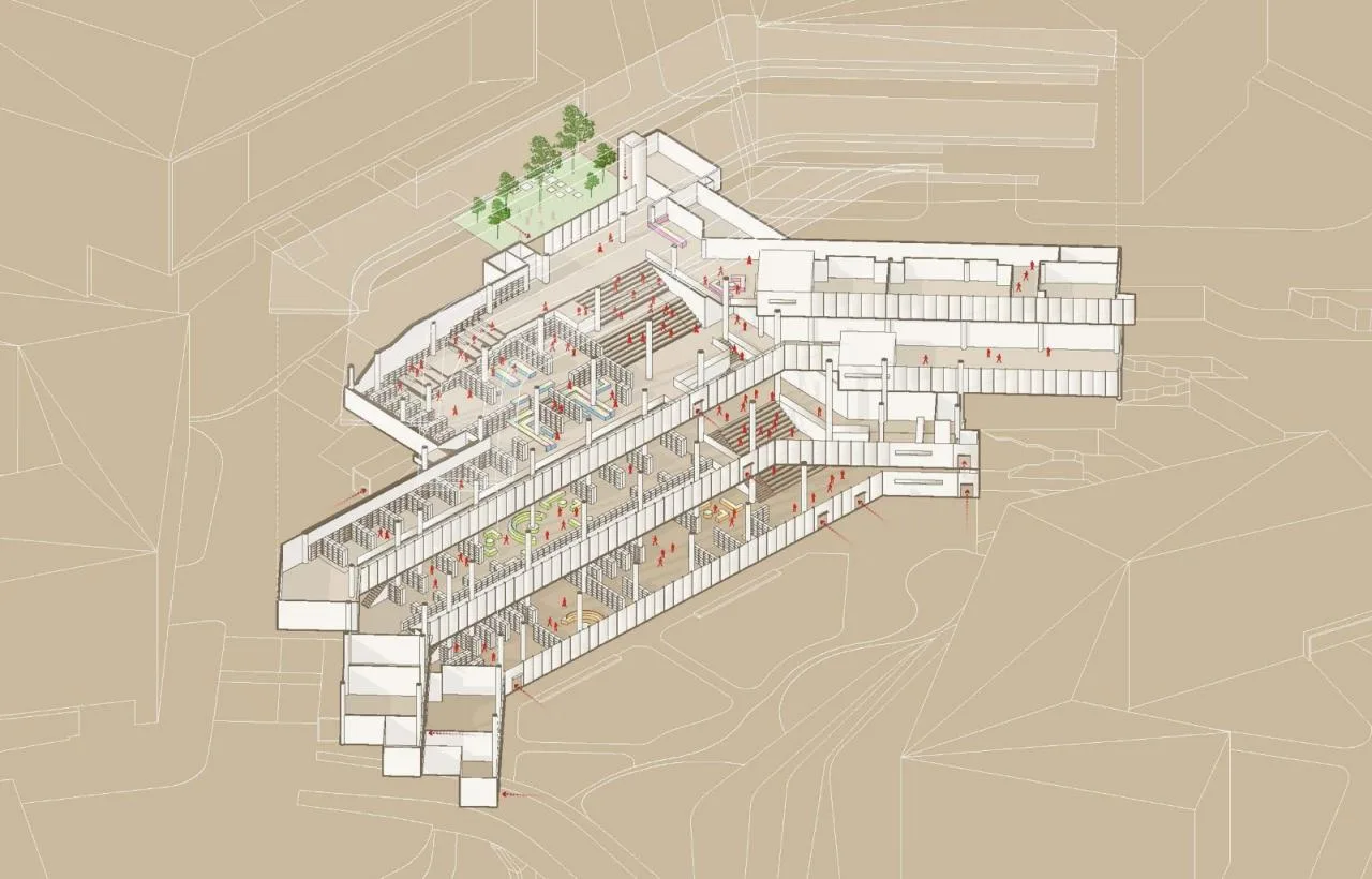 BIM Architecture | Southwest University Affiliated Middle School Liangjiang Campus: Disappearing High Density Campus/Gad