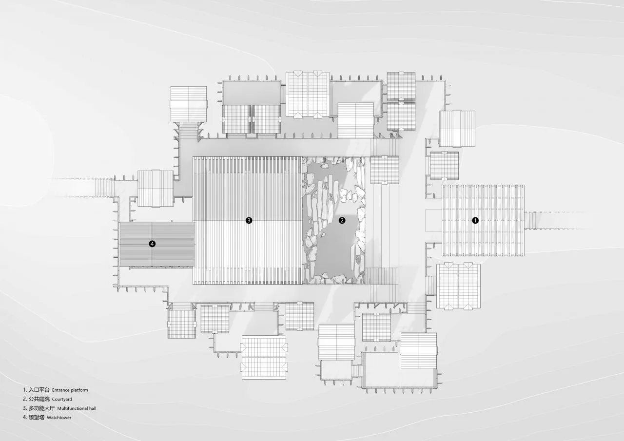 BIM Architecture | Wooden Town: Island, Jungle, Small Wooden House, Jiujiang/Pingjie Design