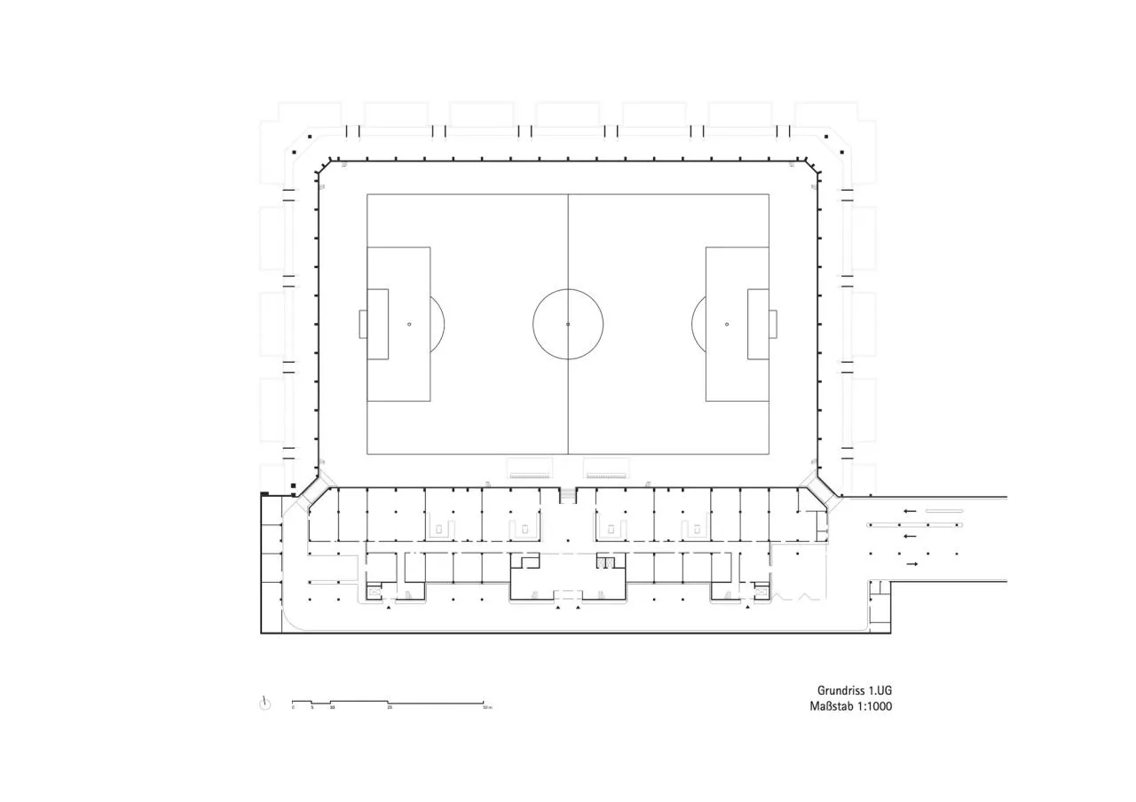 BIM Architecture | Luxembourg Football and Rugby Stadium/GMP Architects