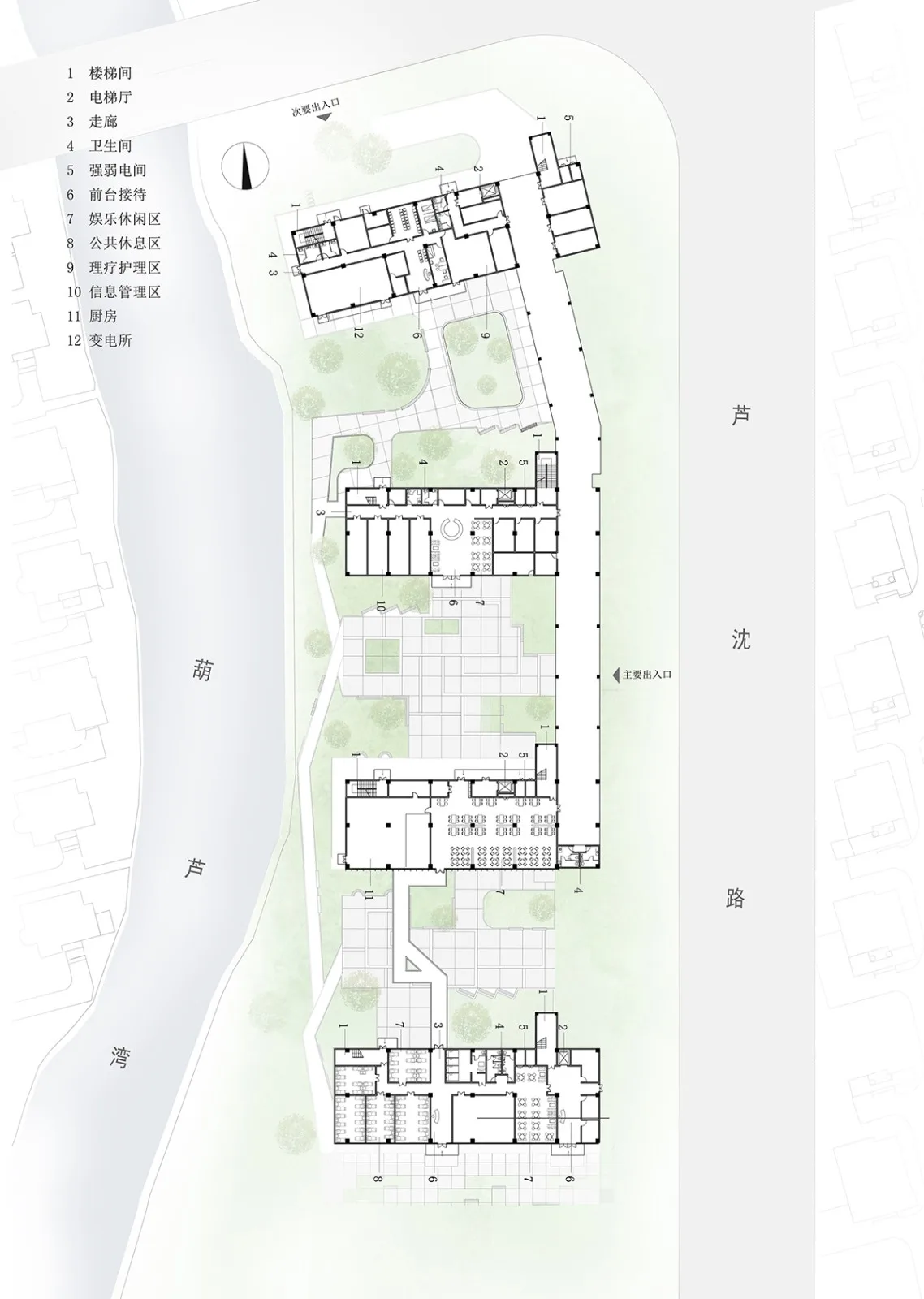 BIM Architecture | Zhaoxiang Kangning Maintenance Institute Architectural Design - Welcome to the Free Old Soul/Shanghai Jiuli Architectural Firm