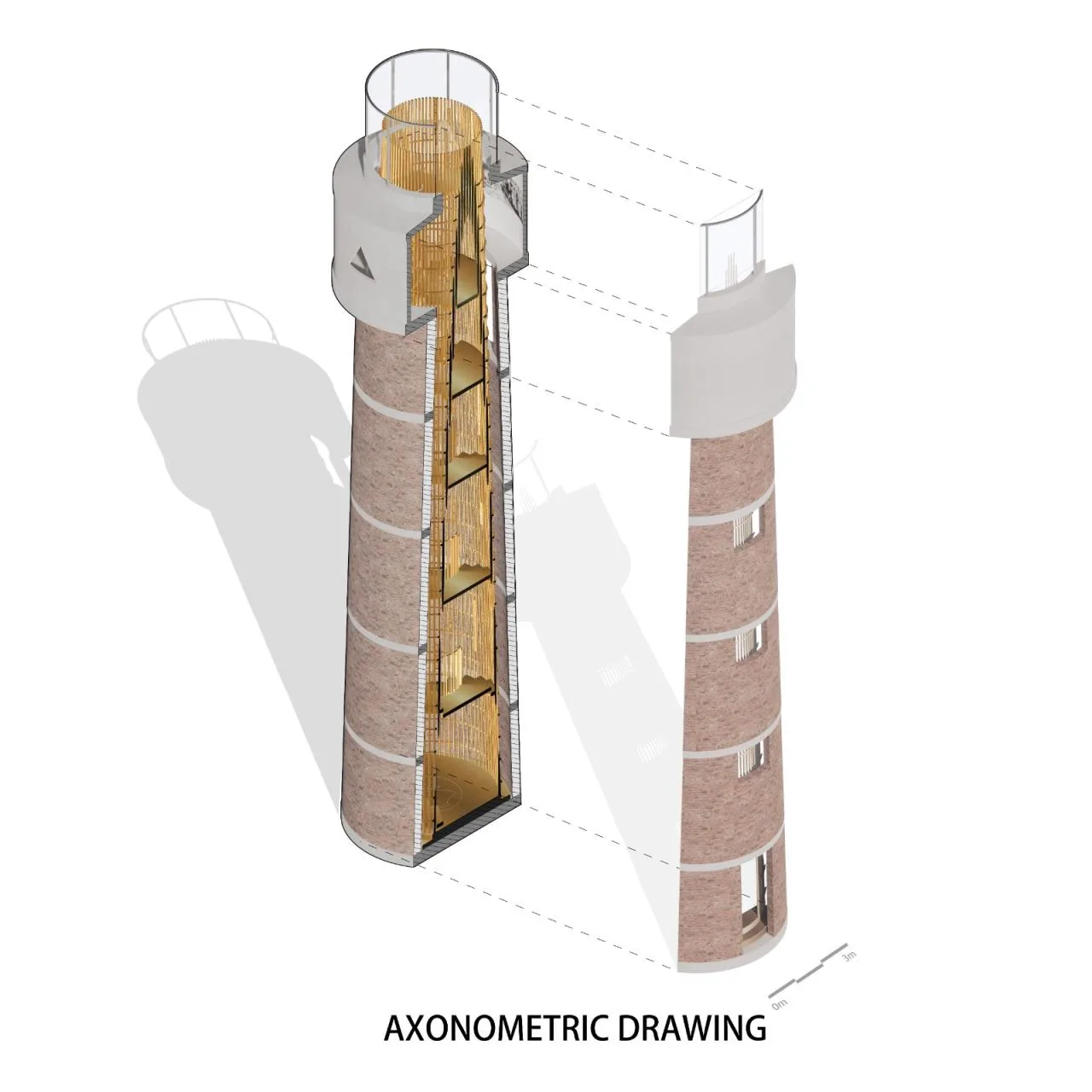 BIM Architecture | Mortal Memorial Hall in Water Tower/Wutopia Lab