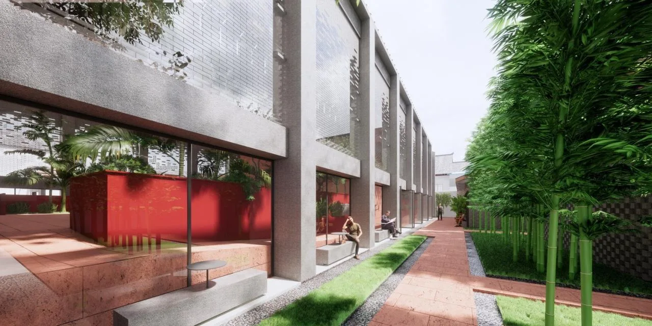 BIM Architecture | Rooted in! Growth! ——Pingle Ancient Town Theater Renovation/Thick Stone Design in Qionglai City