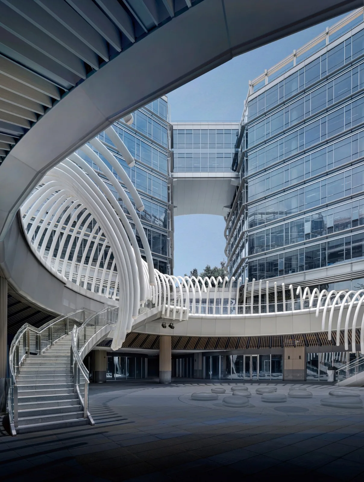 BIM Architecture | Shanghai Junkang Financial Plaza/Architectural Landscape Design