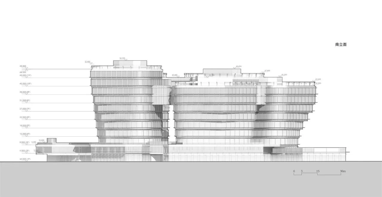 BIM Architecture | Shanghai Junkang Financial Plaza/Architectural Landscape Design