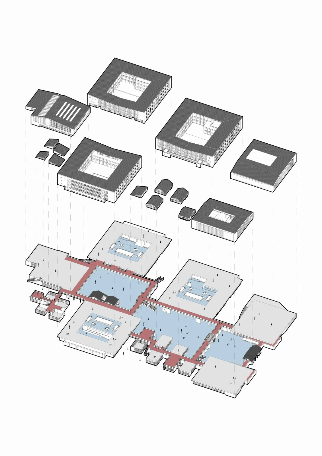 BIM Architecture | Asking Under the Tree, Building Gardens in the Mountains - Yueqing Jingshan Public School/Zhejiang University Architectural Design and Research Institute Co., Ltd