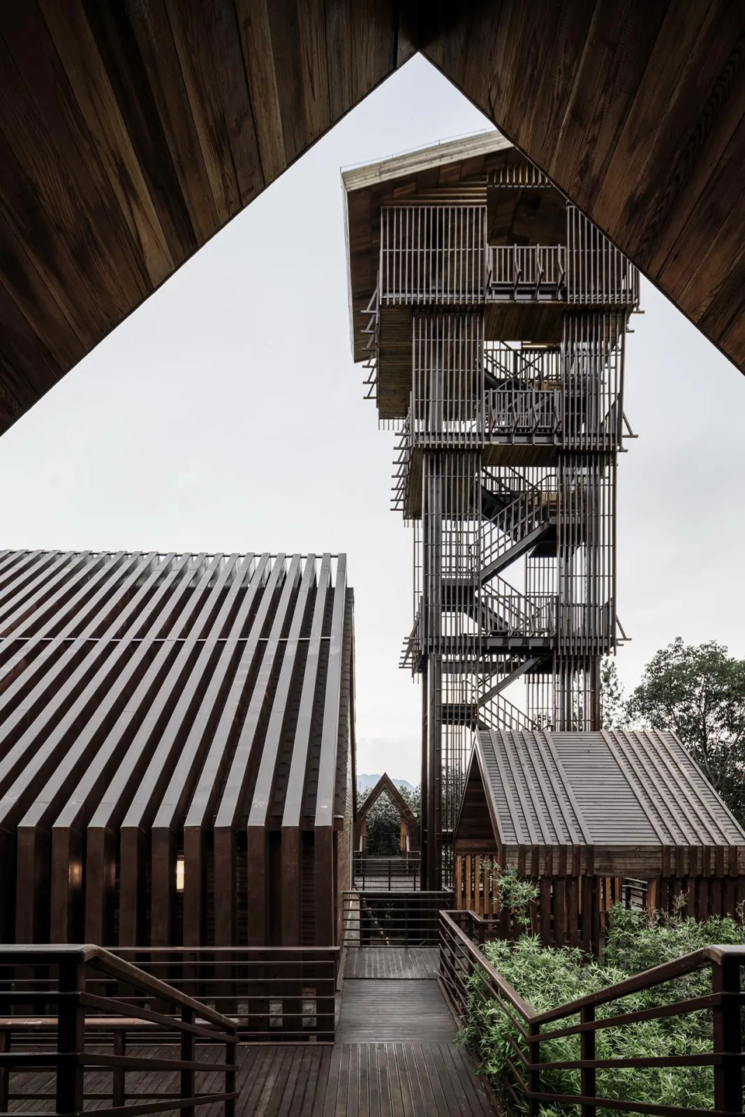 BIM Architecture | Wooden Town: Island, Jungle, Small Wooden House, Jiujiang/Pingjie Design